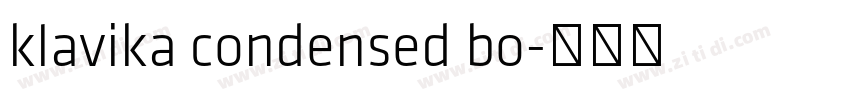 klavika condensed bo字体转换